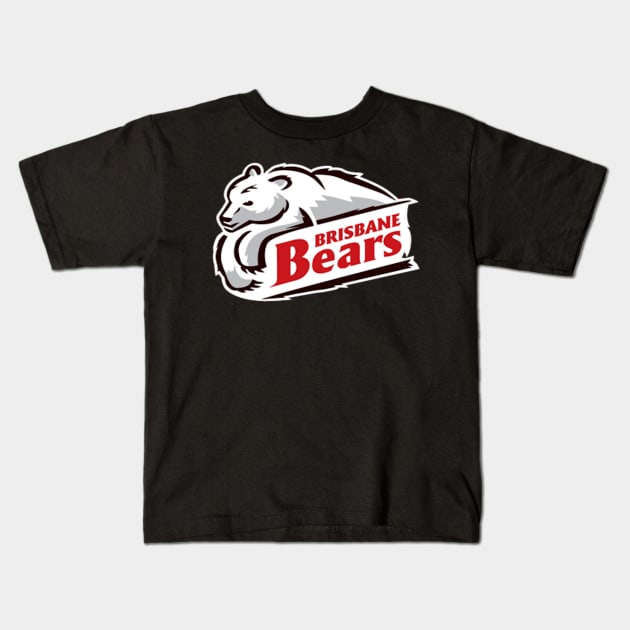 Brisbane bears football club | AFL Australian football Kids T-Shirt by euror-design